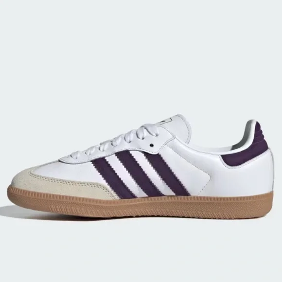 adidas Samba OG Cloud White / Alumina / Aurora Plum - Picture 4 of 11